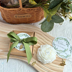 10/20 Sets Wedding Peony Candle Favors, Scented Peony Flower Candles with Thank You Cards and Leaf... - House Of Avana