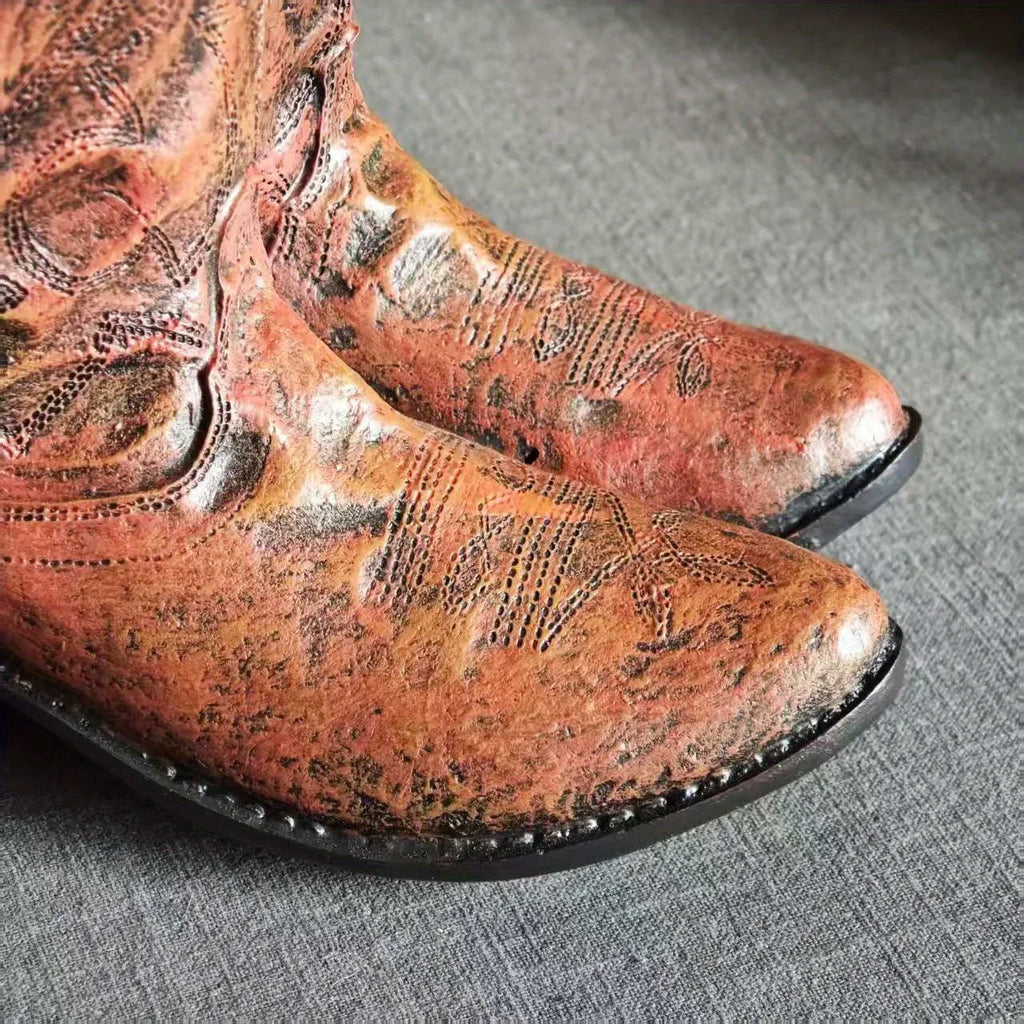 American Country Creative Western Cowboy Boot Resin Flower Pot Ornament Vase for Balcony Garden... - House Of Avana