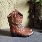 American Country Creative Western Cowboy Boot Resin Flower Pot Ornament Vase for Balcony Garden... - House Of Avana