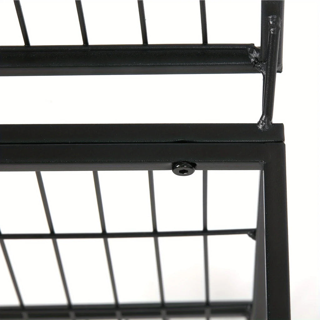 6-tier Metal Garden Cart Stand Iron Plant Rack Home Porch Flower Display Holder, lifestyle image - House Of Avana