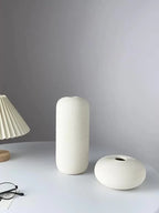 Ceramic Scandinavian Vase for Tabletop Flower Arrangement, angled view - House Of Avana