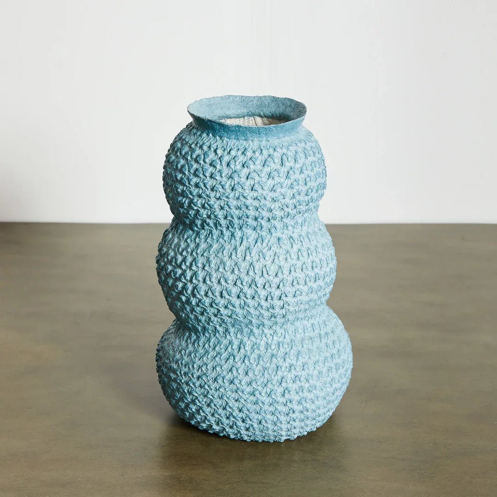 Urbi Tiered Papier Flower Vase, lifestyle image - House Of Avana