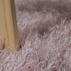 Fluffy Rug Shaggy For Living Room in Pastel Pink Soft & Shimmering RugYourHome