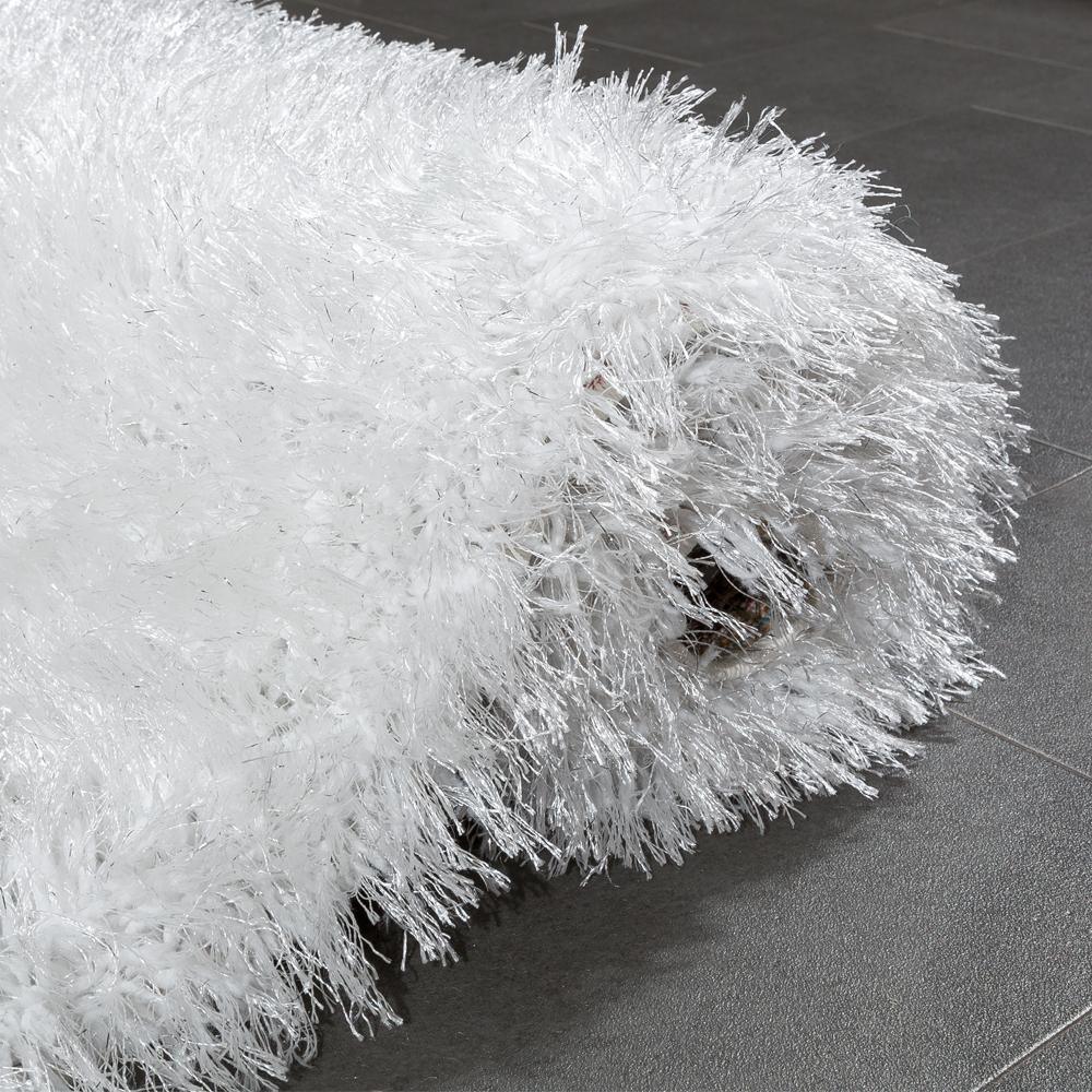 Fluffy White Rug Shaggy For Living Room Soft & Shimmering RugYourHome