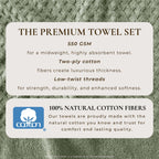 Cotton Diamond Waffle Weave Bath Towel Set - Grayson Collection