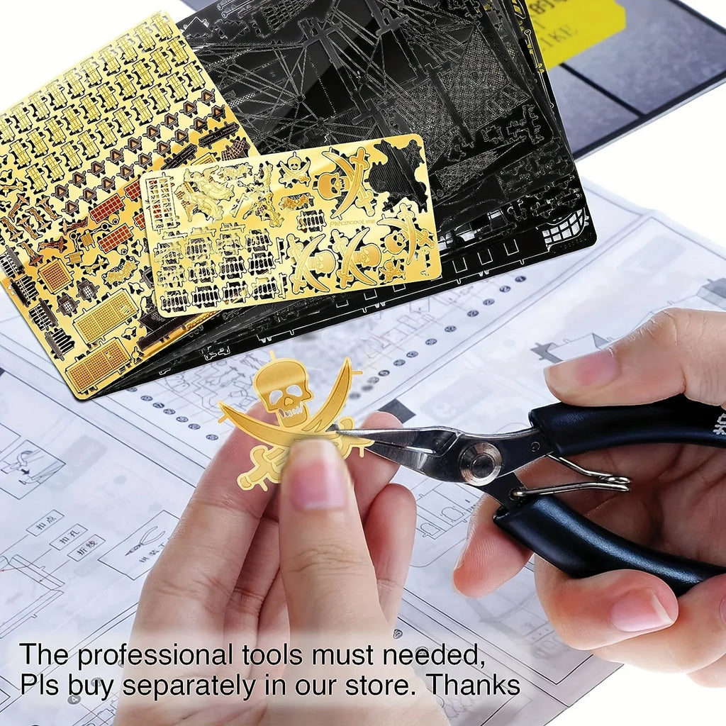 Adult Metal 3D Puzzle, Flying Dutchman Pirate Ship Model Kit, 3D Ship Model Building Kit, DIY Craft Kit, Suitable for Family Time, Difficult 3D Puzzle, Exquisite Birthday Gift House Of Avana