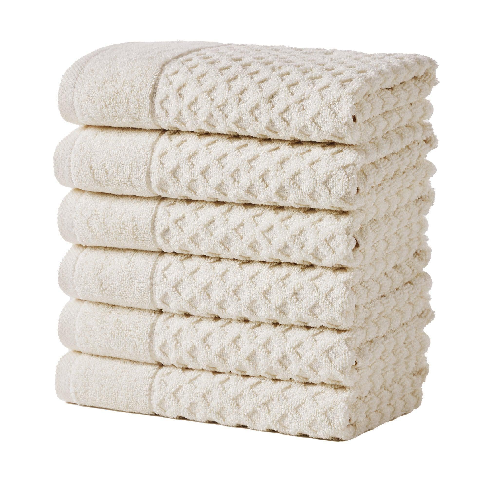 Cotton Diamond Waffle Weave Bath Towel Set - Grayson Collection