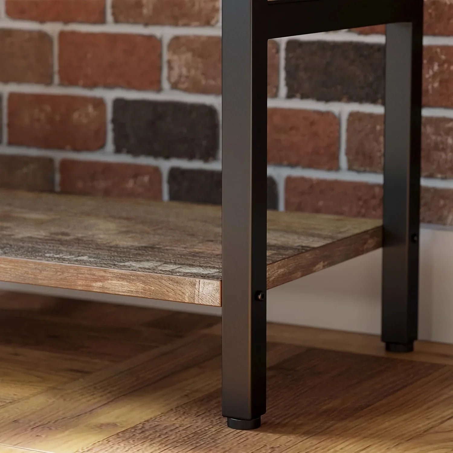 6-tier Triple Wide Industrial Bookshelf – Large Etagere Bookcase with Metal Frame - House Of Avana