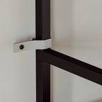 6-tier Triple Wide Industrial Bookshelf – Large Etagere Bookcase with Metal Frame - House Of Avana