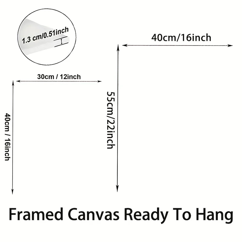 Framed Andalusian Art Print Wall Art with Wooden Frame - House Of Avana