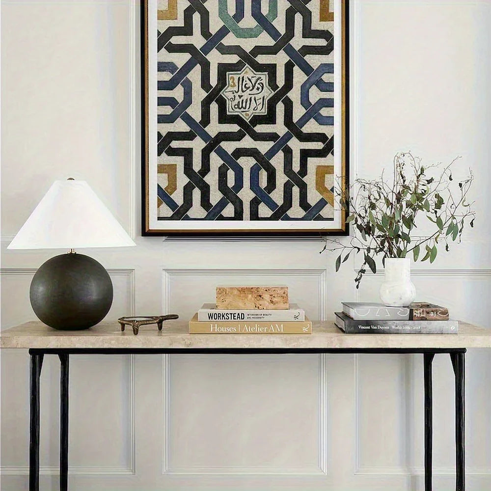 Framed Andalusian Art Print Wall Art with Wooden Frame - House Of Avana