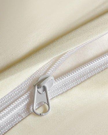 French Pleated Ruffle Bedding Set / Champagne Ever Lasting