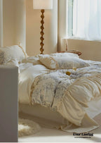 French Vintage Long-Staple Cotton Ruffle Bedding Set Ever Lasting
