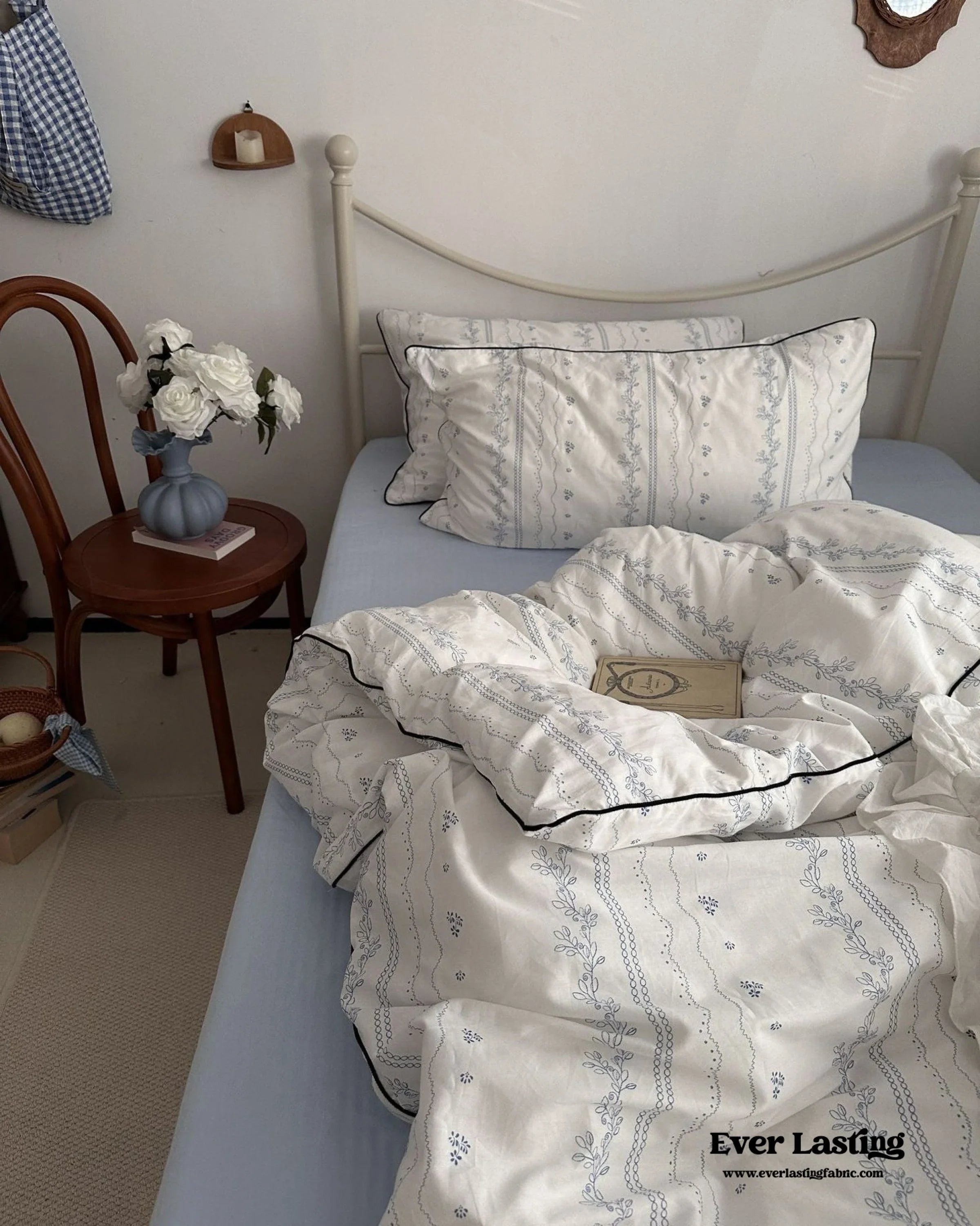 Fresh Jasmine Floral Bedding Set Ever Lasting