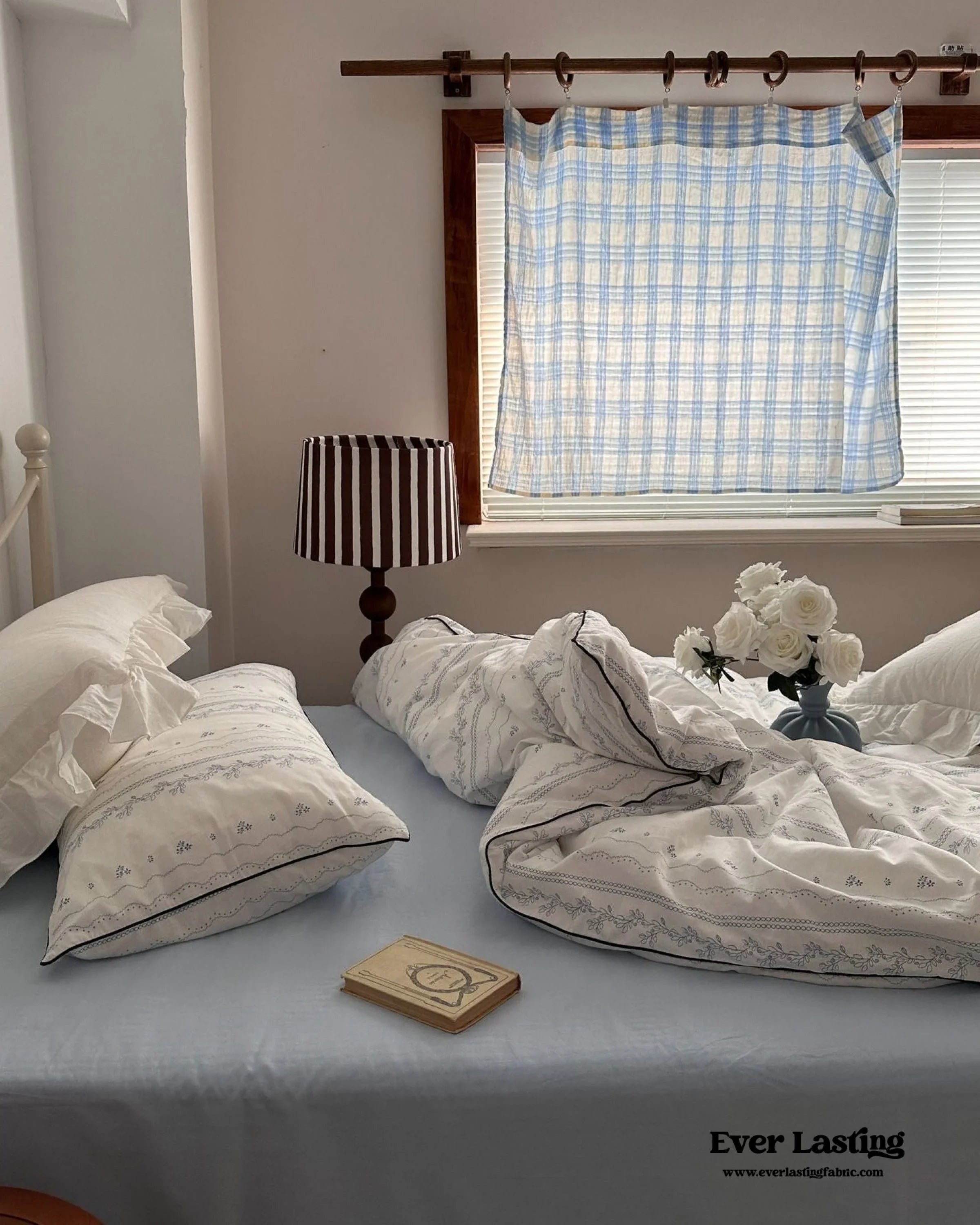 Fresh Jasmine Floral Bedding Set Ever Lasting