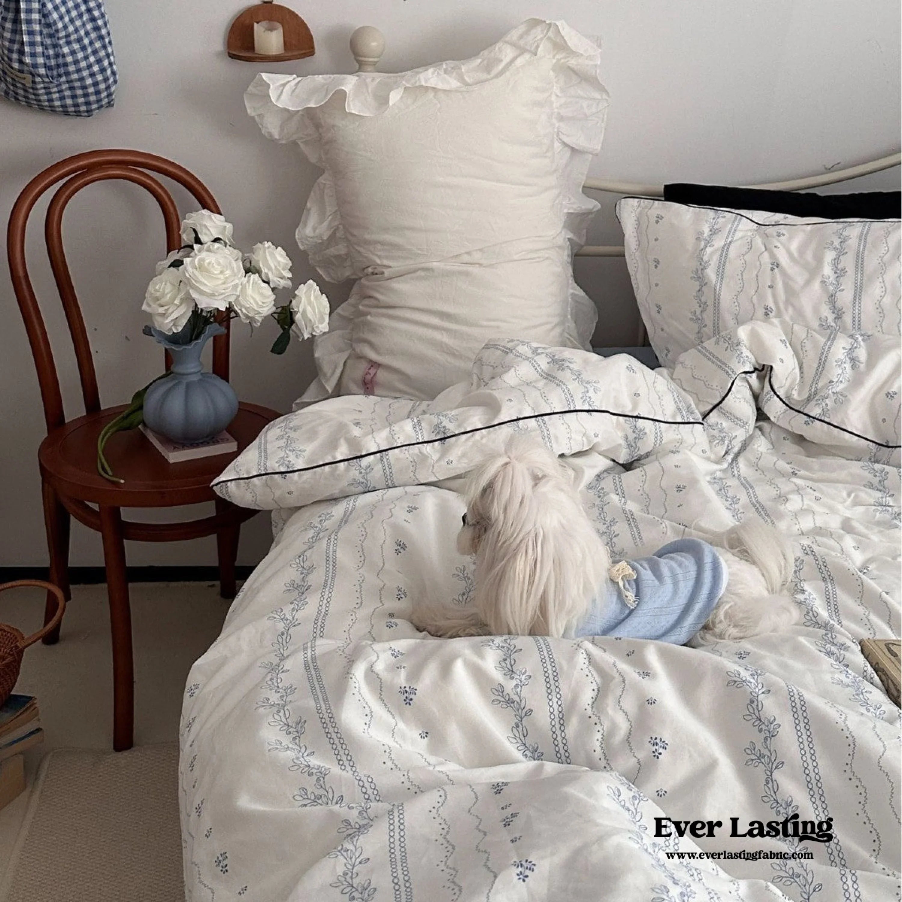 Fresh Jasmine Floral Bedding Set Ever Lasting