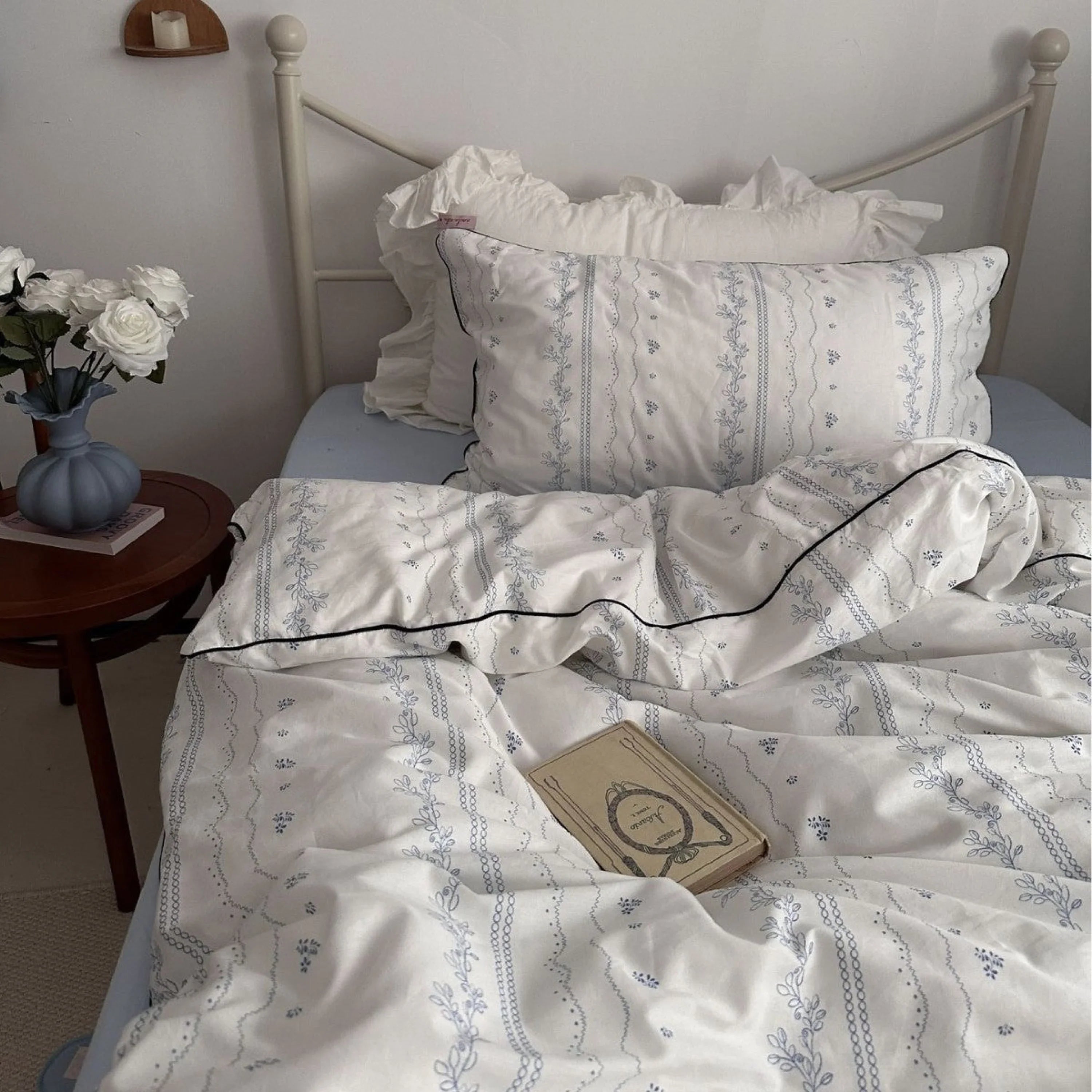 Fresh Jasmine Floral Bedding Set Ever Lasting