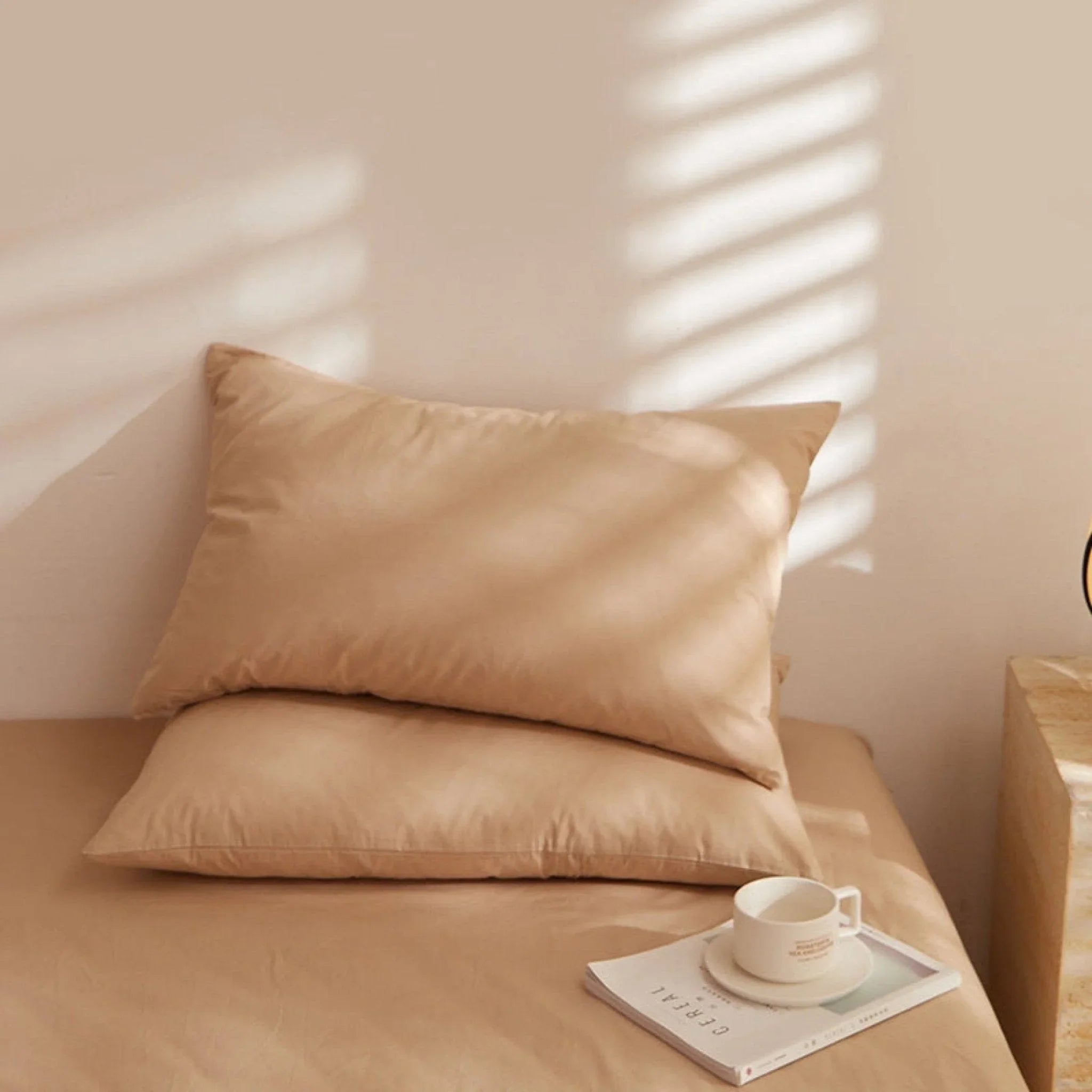 Fresh Plaid Washed Cotton Pillowcases Ever Lasting