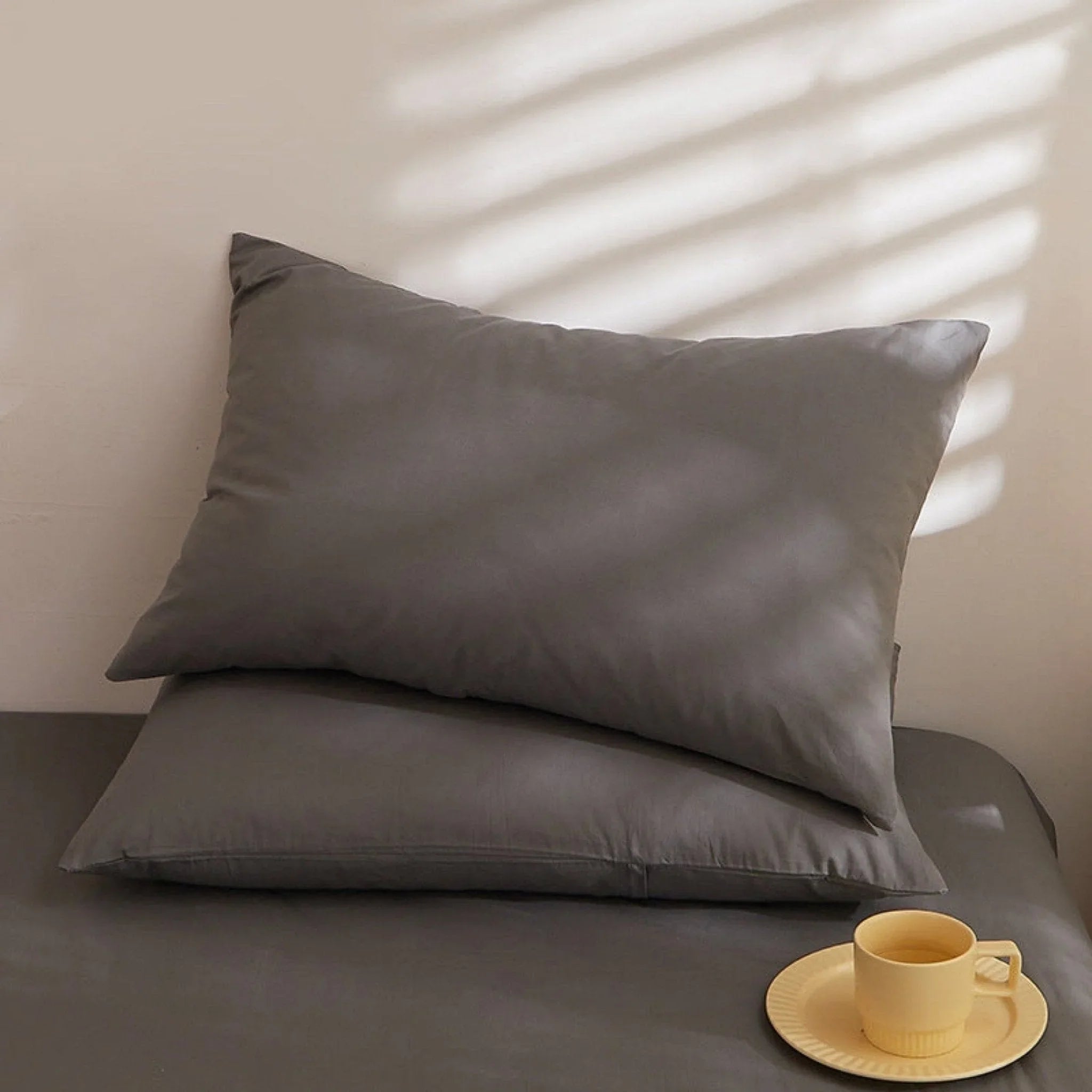 Fresh Plaid Washed Cotton Pillowcases Ever Lasting