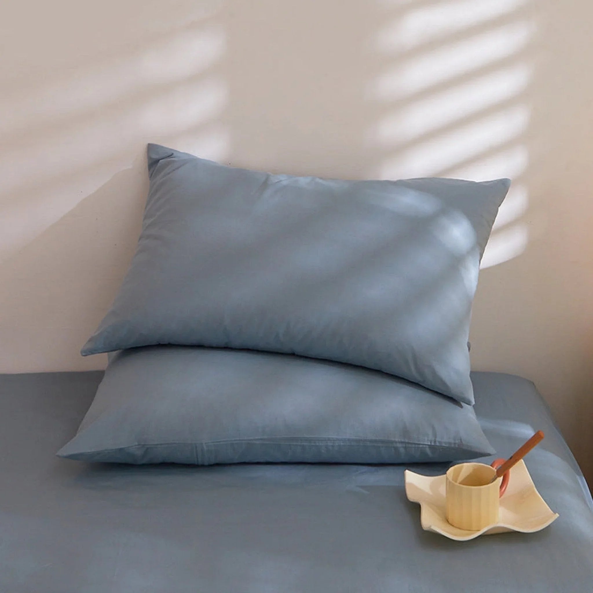 Fresh Plaid Washed Cotton Pillowcases Ever Lasting