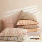 Fresh Plaid Washed Cotton Pillowcases Ever Lasting