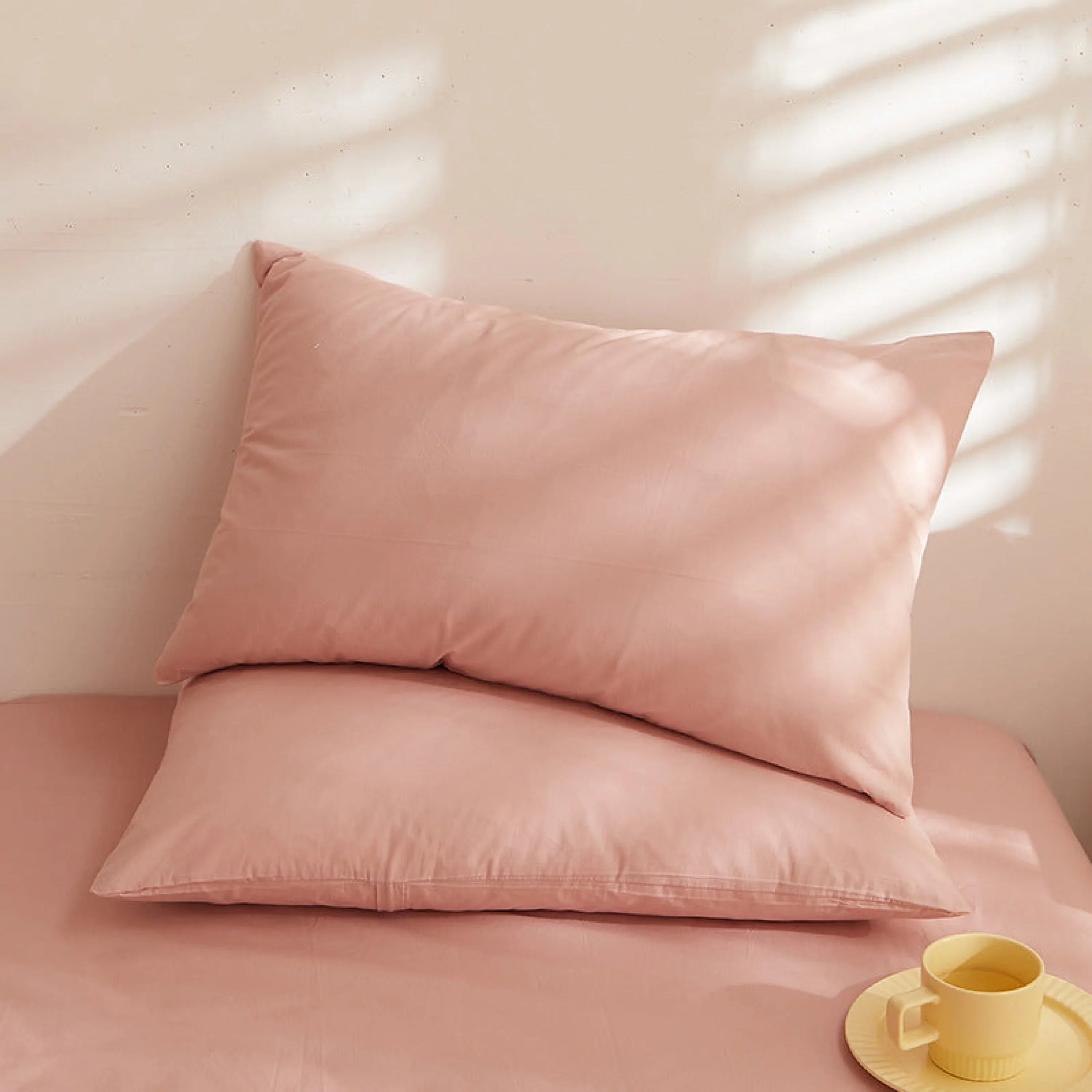 Fresh Plaid Washed Cotton Pillowcases Ever Lasting