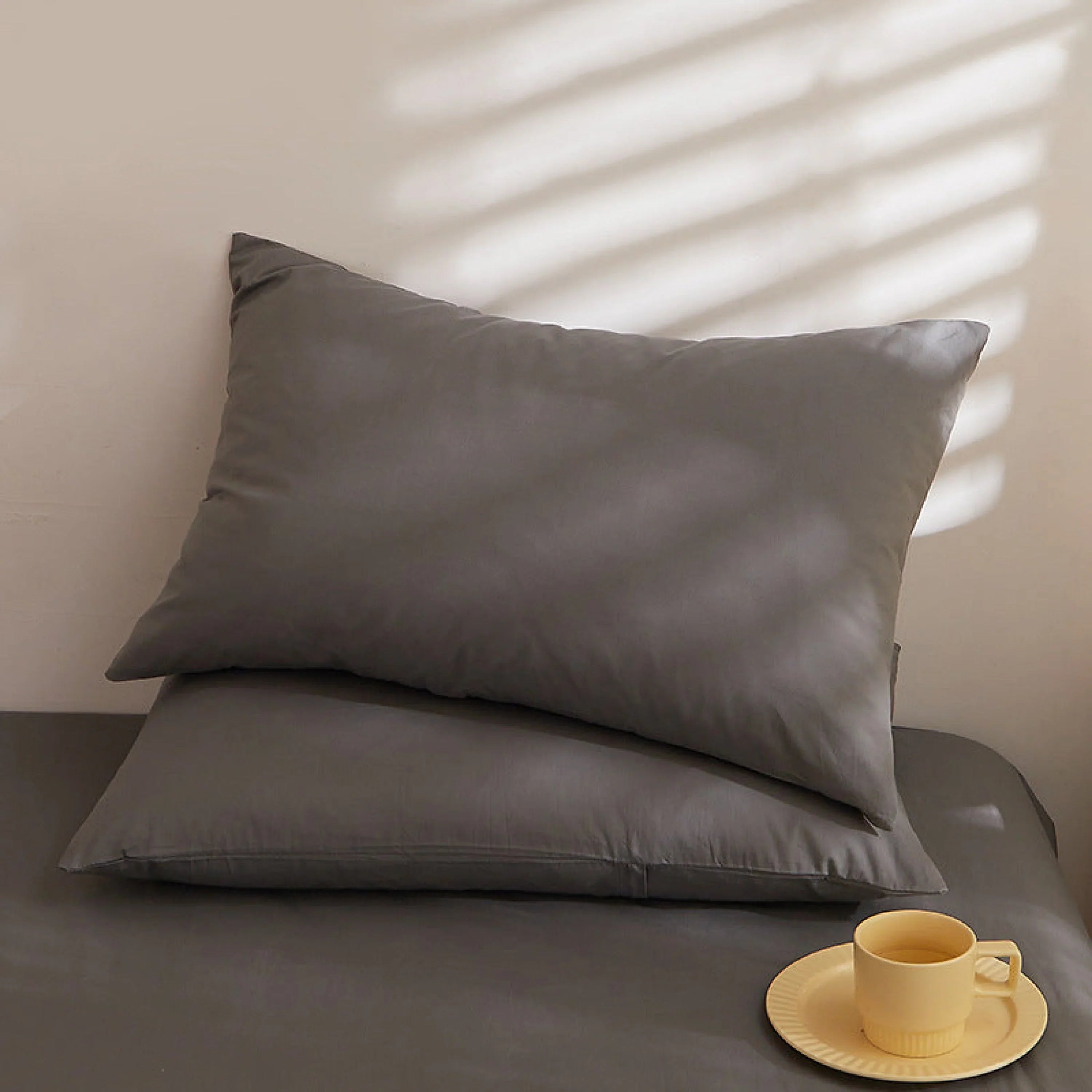 Fresh Plaid Washed Cotton Pillowcases Ever Lasting