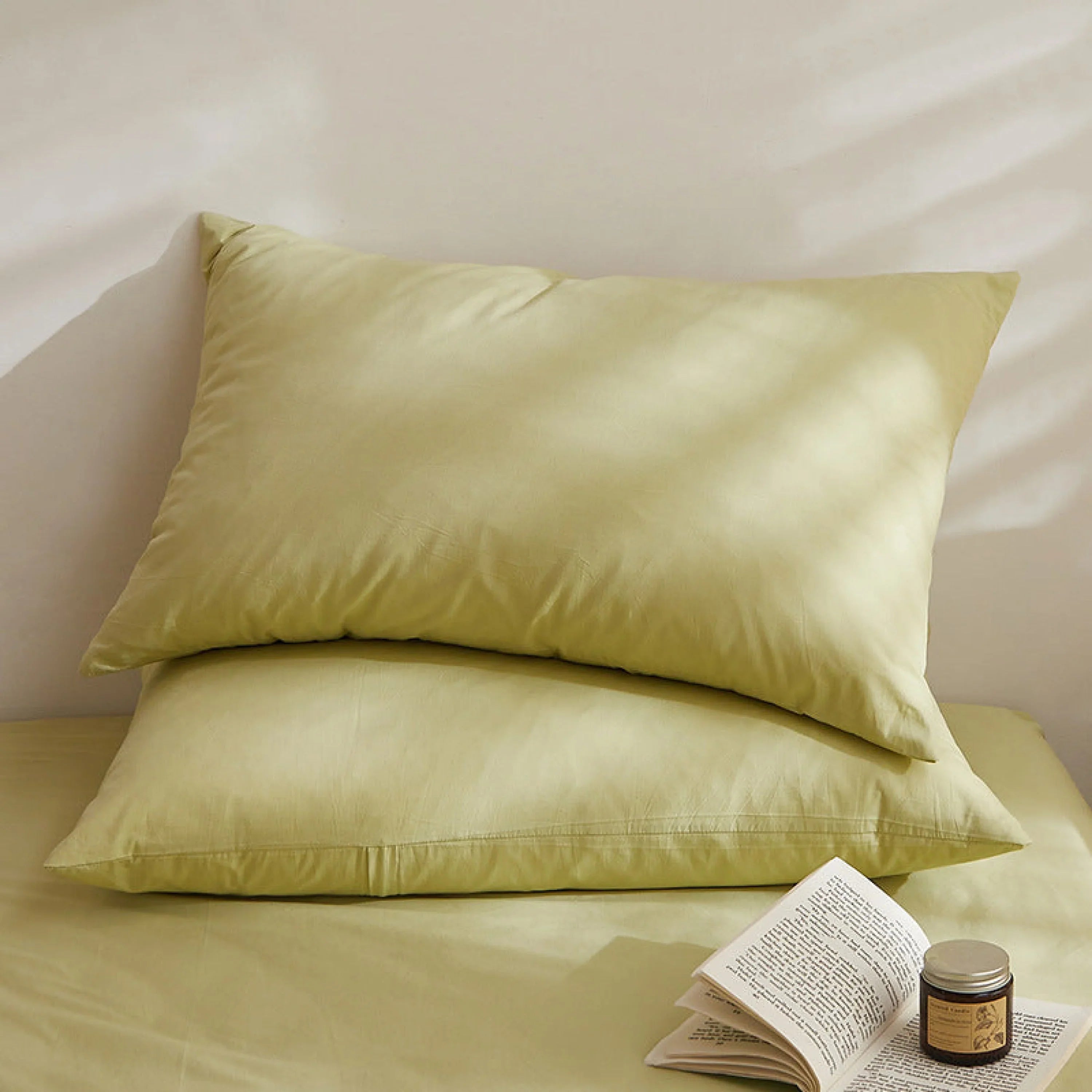 Fresh Plaid Washed Cotton Pillowcases Ever Lasting