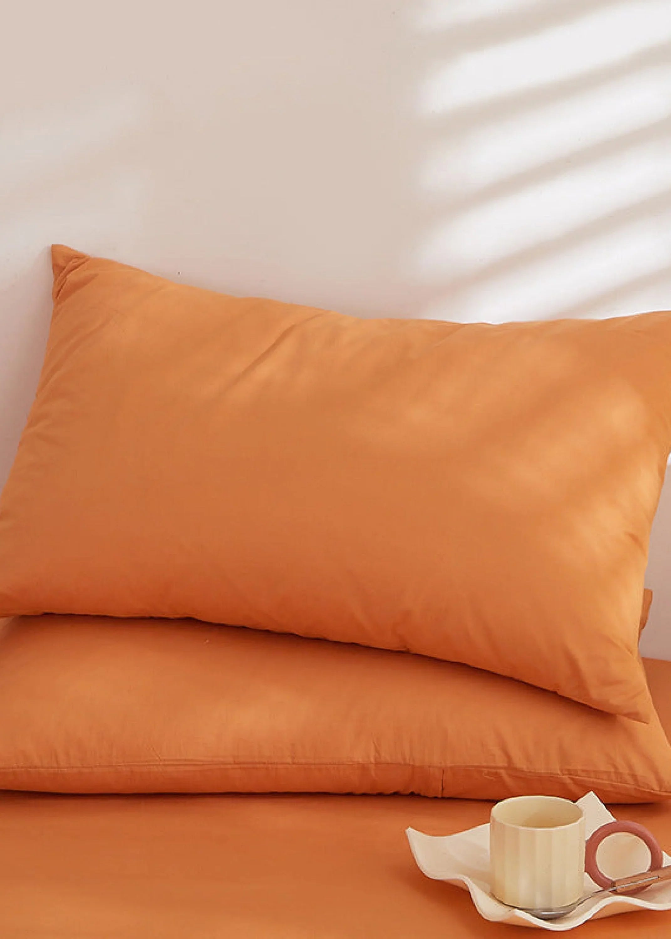 Fresh Plaid Washed Cotton Pillowcases Ever Lasting