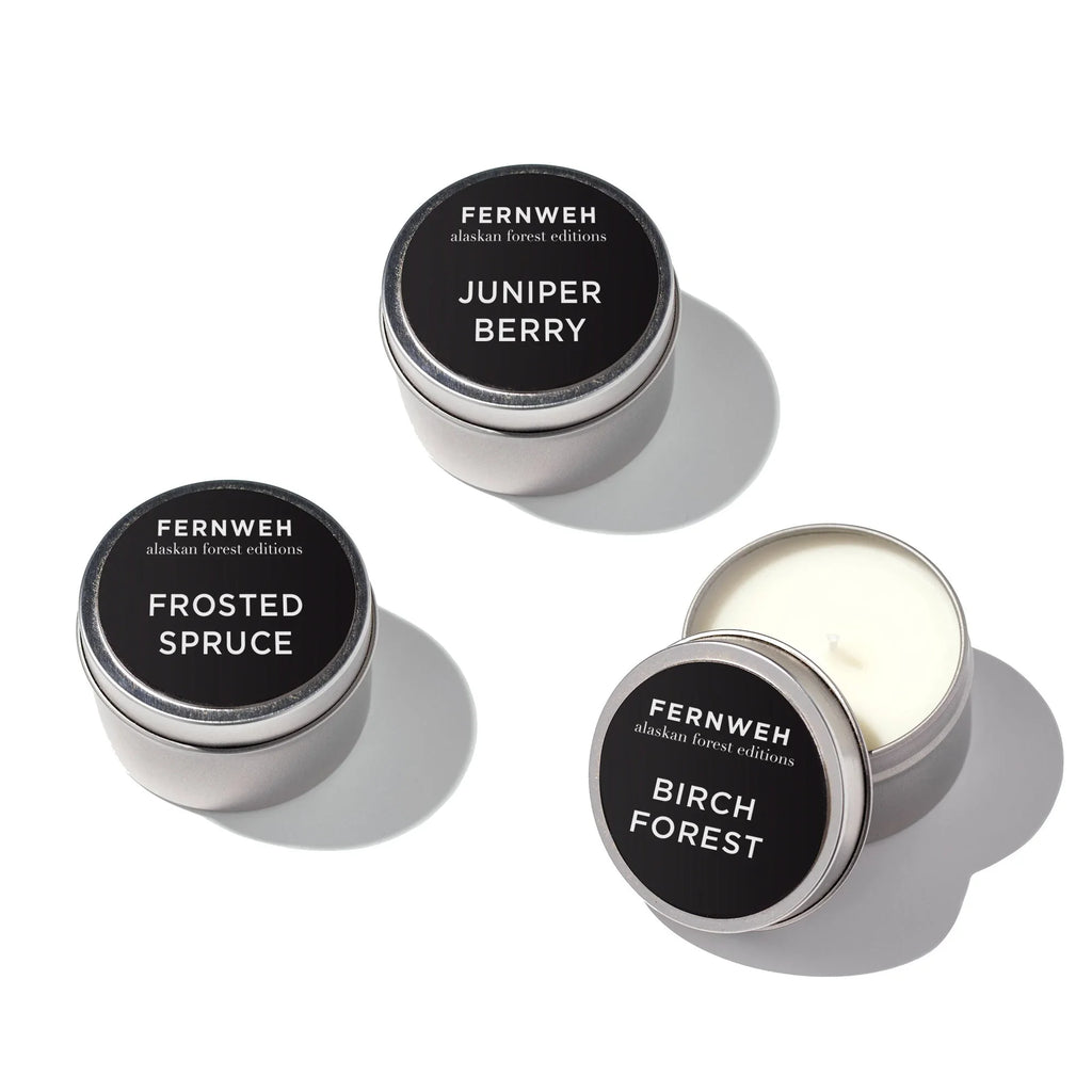 Frosted Spruce Scented Soy Candle, lifestyle image - House Of Avana