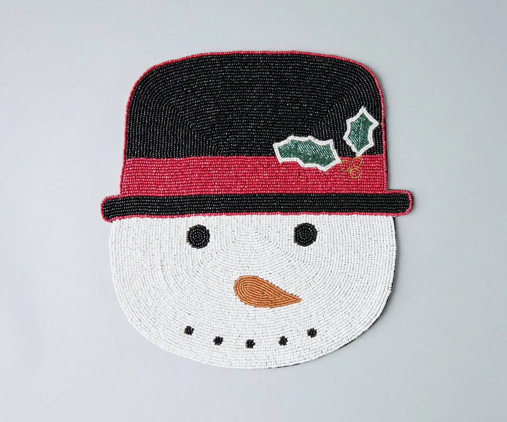Frosty Snowman Placemat, Christmas Placemat, Snowman Placemat Payton James