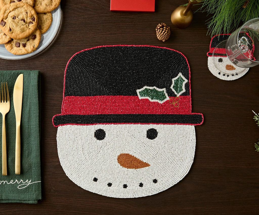Frosty Snowman Placemat, Christmas Placemat, Snowman Placemat Payton James