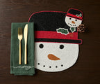 Frosty Snowman Placemat, Christmas Placemat, Snowman Placemat Payton James