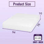 Full size 10-inch Charcoal Infused Memory Foam Mattress with Removable Cover