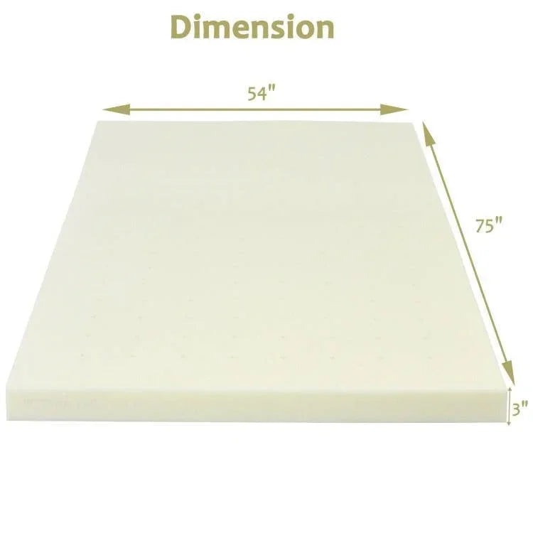 Full size 3-inch Thick Soft Comfort Foam Mattress Topper