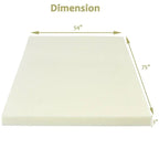 Full size 3-inch Thick Soft Comfort Foam Mattress Topper