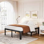 Full size Heavy Duty Metal Bed Frame Platform with Round Edge Legs
