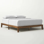 Full size Simple Modern Solid Wood Platform Bed Frame - 700 lb. Weight Capacity