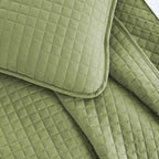Full/Queen Lightweight Sage Ultra Soft 3-Piece Microfiber Quilt Set