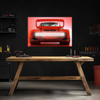 Futuristic Muscle Car Neon Wall Art - UV Printed LED Plexiglass Sign for Garage, Man Cave & Racing Fans - Adjustable Light and Free Shipping Peony Atelier