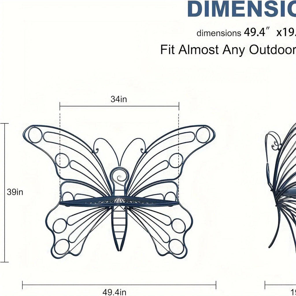 Butterfly Garden Bench - House Of Avana