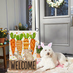 Garden Flag - Decorative Easter Bunny Polyester 12x18