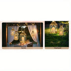 Garden Lantern - Metal Glass 22cm