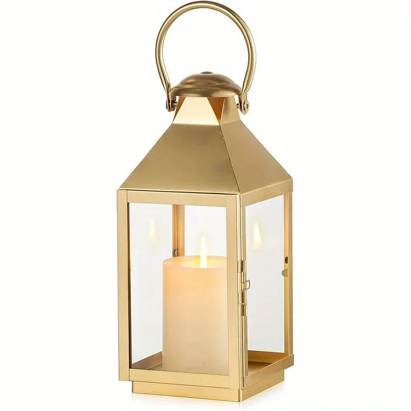 Garden Lantern - Metal Glass 22cm
