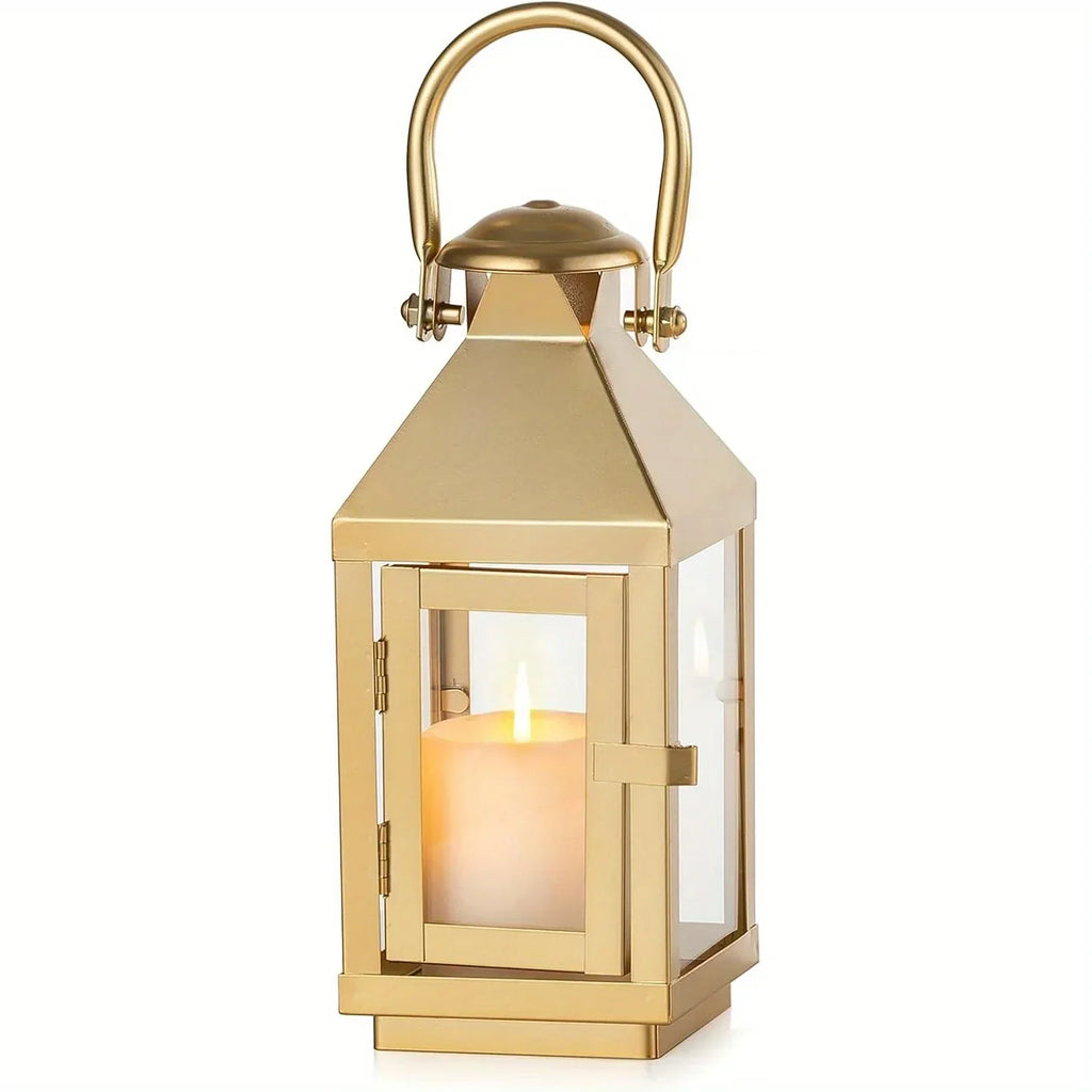 Garden Lantern - Metal Glass 22cm