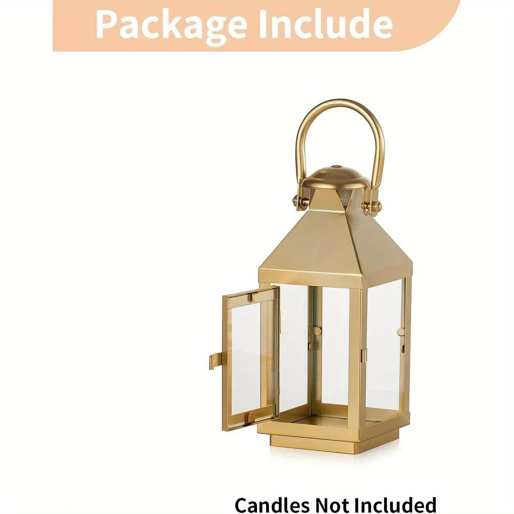 Garden Lantern - Metal Glass 22cm