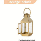 Garden Lantern - Metal Glass 22cm