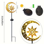 Garden Light - Solar Iron Statue