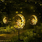 Garden Light - Solar Iron Statue