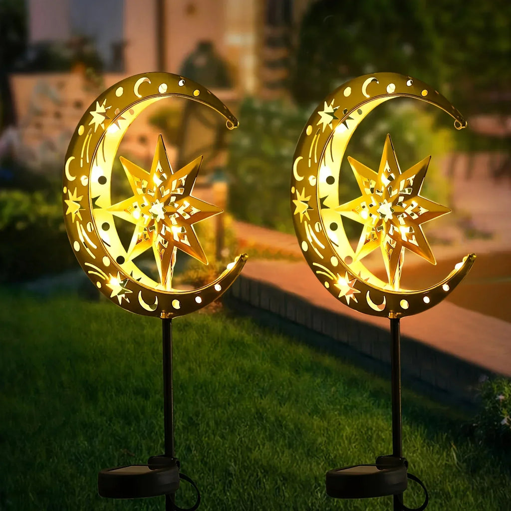 Garden Light - Solar Iron Statue